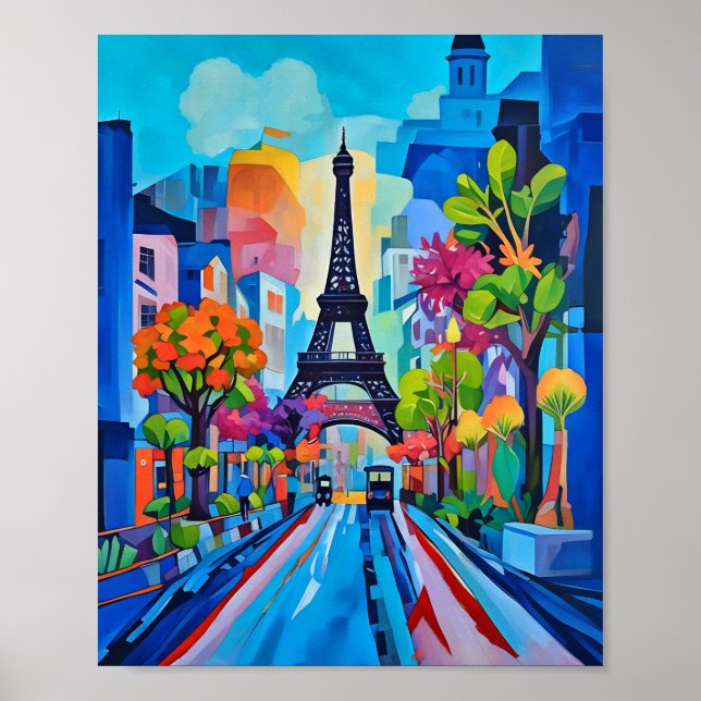 Paris in Colour Print, Value Poster Paper (Matte) (Front)