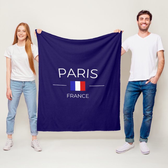 paris in France Fleece Blanket (In Situ)