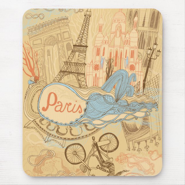 Paris in France Mouse Pad (Front)