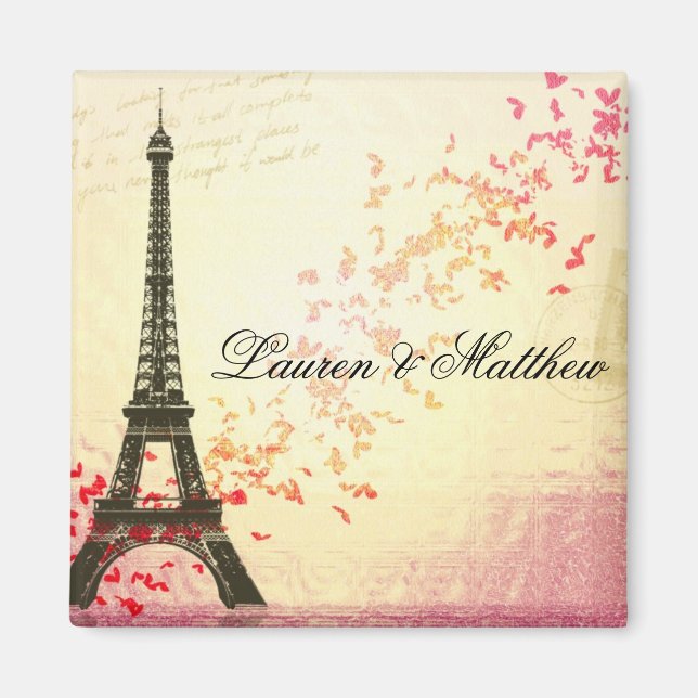 Paris in Love - Eiffel Tower Magnet (Front)