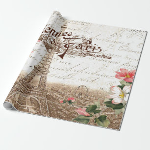 Paris in Spring 60lb Decoupage Poster Wrapping Pap Wrapping Paper