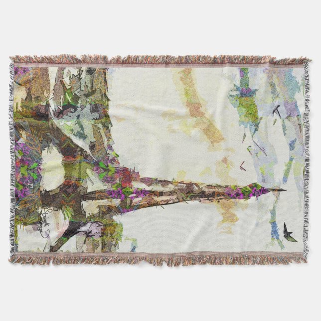 Paris In Spring Eiffel Tower France Blanket (Front)