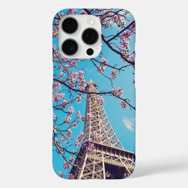 Paris in Springtime Eiffel Tower Blooms Case-Mate iPhone Case (Back)