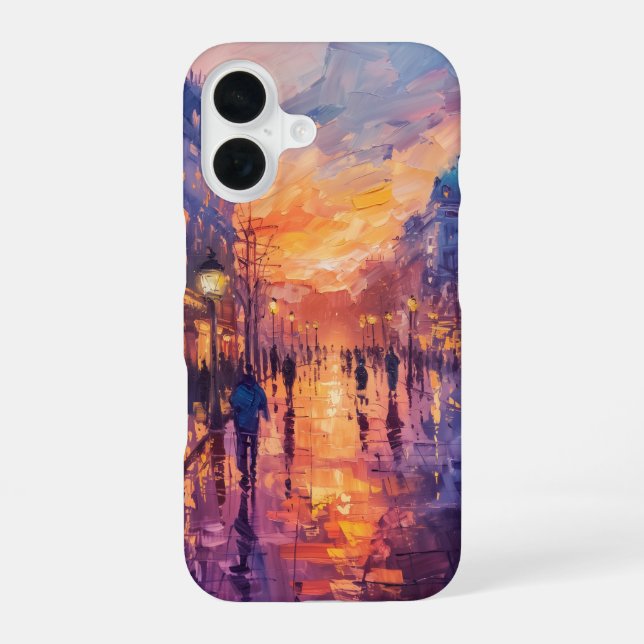 Paris in the Evening iPhone 16 Case (Back)