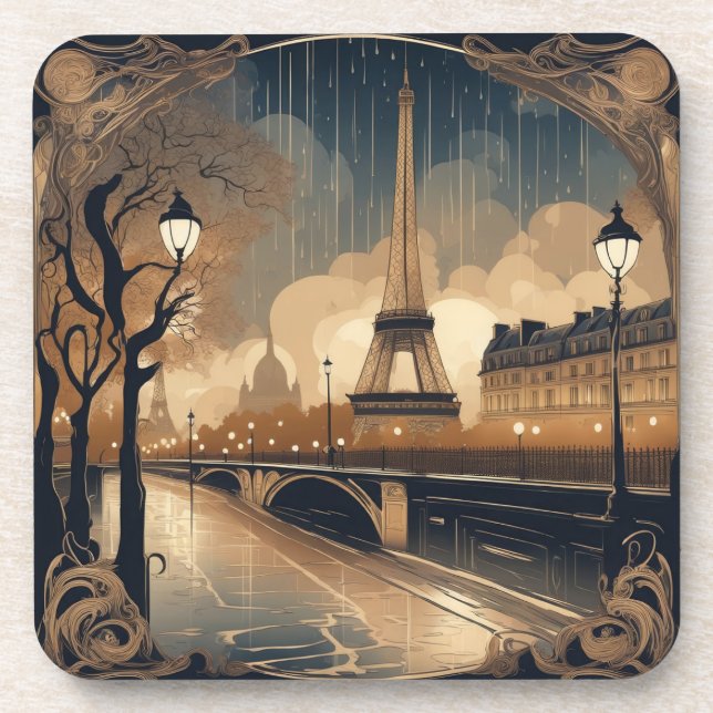 PARIS IN THE RAIN COASTER (Front)