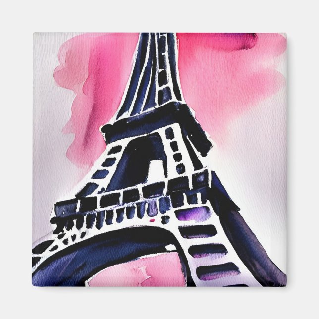 Paris in the rain magnet (Front)