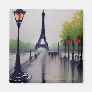 Paris in the rain magnet