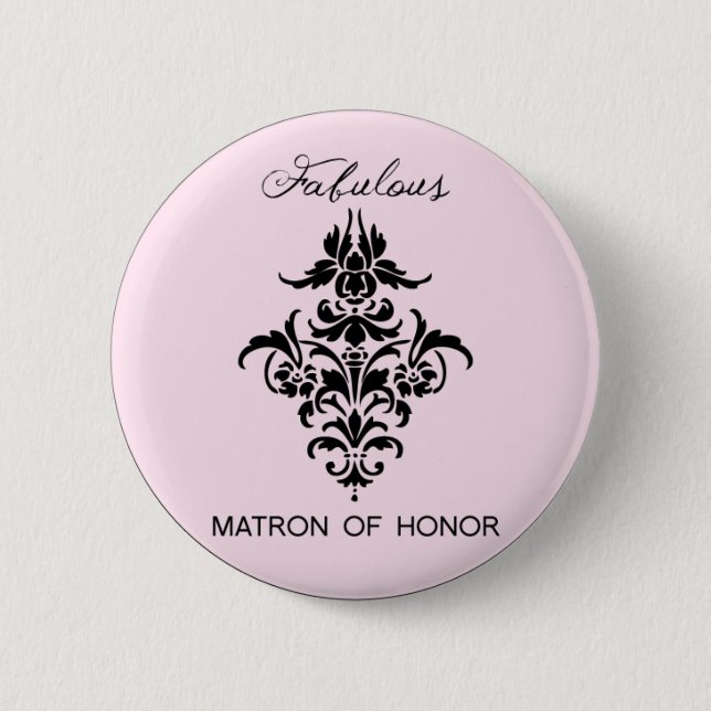 Paris Inspired Matron of Honour Button (Front)