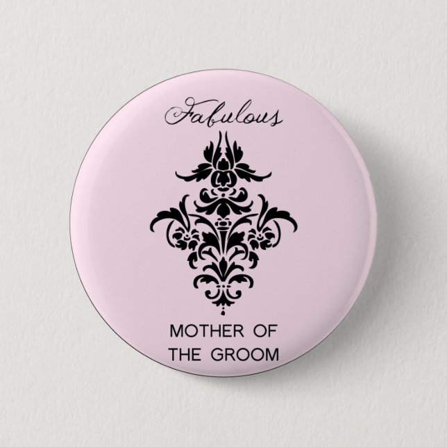 Paris Inspired Mother of the Groom Button (Front)