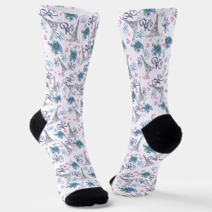 Paris integral printing socks