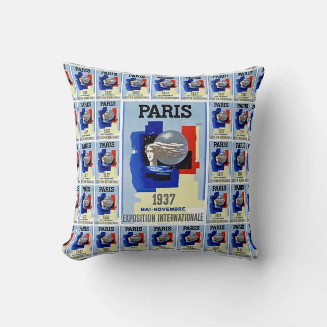 Paris International Exposition Cushion (Front)