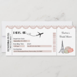 Paris Invitation, Paris Theme Party Invitation