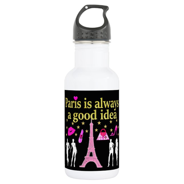 PARIS IS ALWAYS A GOOD IDEA 532 ML WATER BOTTLE (Front)