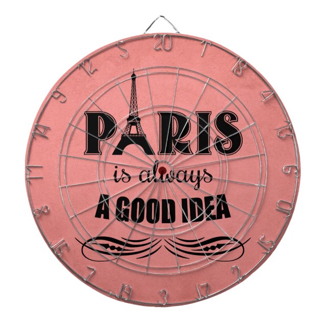 Paris is always a good idea dartboard (Front)