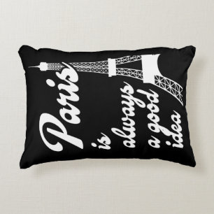 Paris is always a good idea decorative cushion