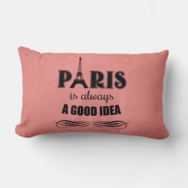 Paris is always a good idea lumbar cushion (Front)
