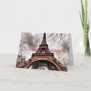 "Paris is always a good idea" Note Card