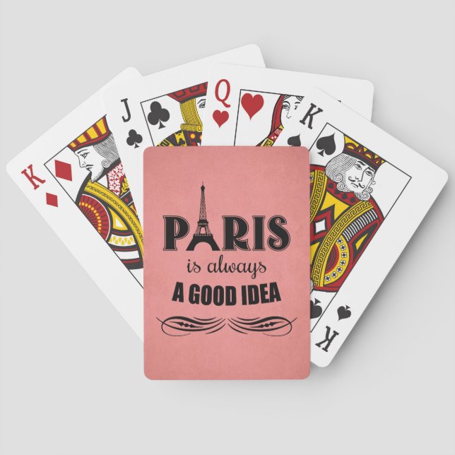 Paris is always a good idea playing cards (Back)
