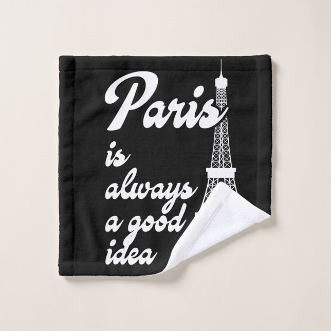 Paris is always a good idea wash cloth (Wash Cloth)