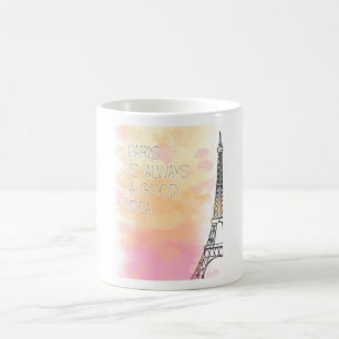 PARIS is always a good idea watercolor Paris Coffee Mug