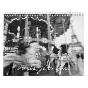 Paris, je t'aime! calendar