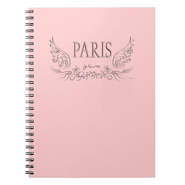 PARIS Je t'aime ( i love you) Notebook (Front)
