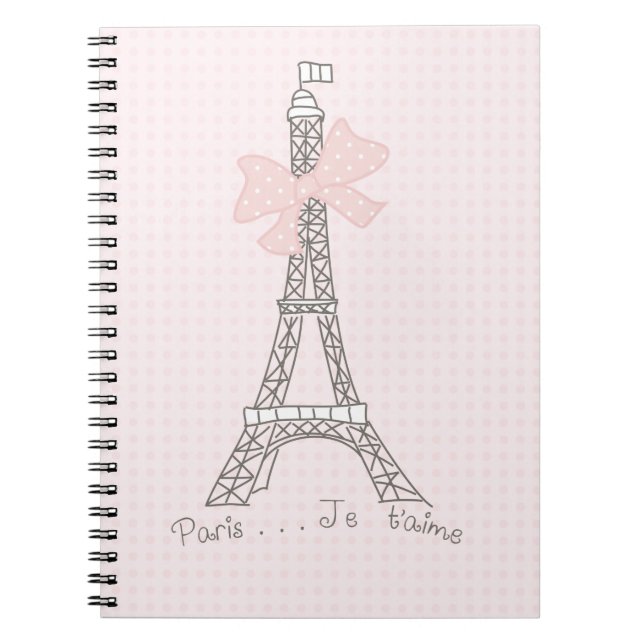 Paris je t'aime notebook (Front)