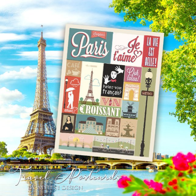 Paris Je T'aime Postcard (Creator Uploaded)