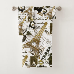Paris: La Tour Eiffel Bath Towel Set