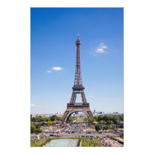 Paris La Tour Eiffel on clear blue sky photograph