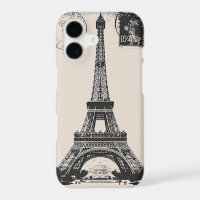 Paris La Tower Eiffel Vintage Postcard