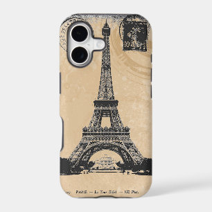 Paris La Tower Eiffel Vintage Postcard