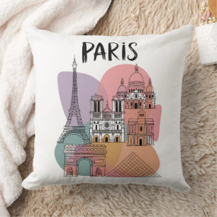 Paris Landmark Cushion