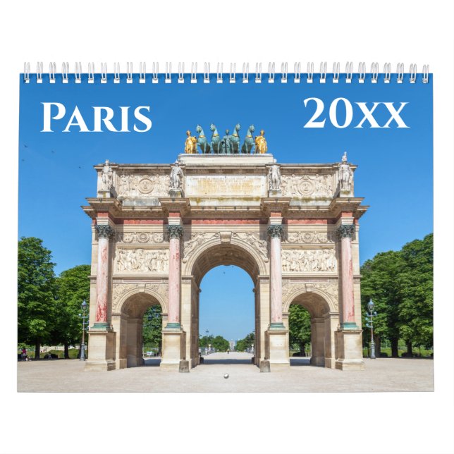 Paris landmarks calendar (Cover)