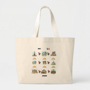 Paris Large Tote Bag