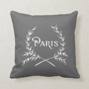 Paris Laurel Wreath Cushion