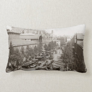 Paris: Les Halles, C1900 Lumbar Cushion