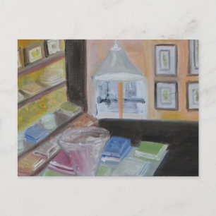Paris Library Postcard