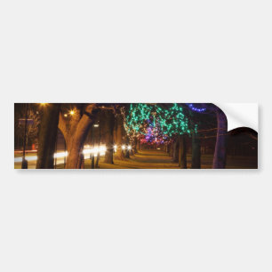 Paris Lighted Trees Bumper Sticker