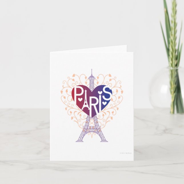 PARIS Lover's Heart® CARD (Front)