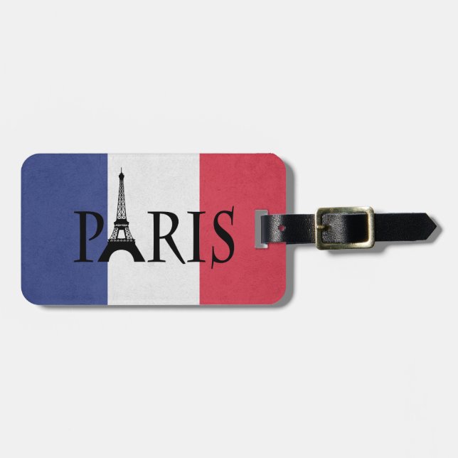 Paris Luggage Tag (Front Horizontal)