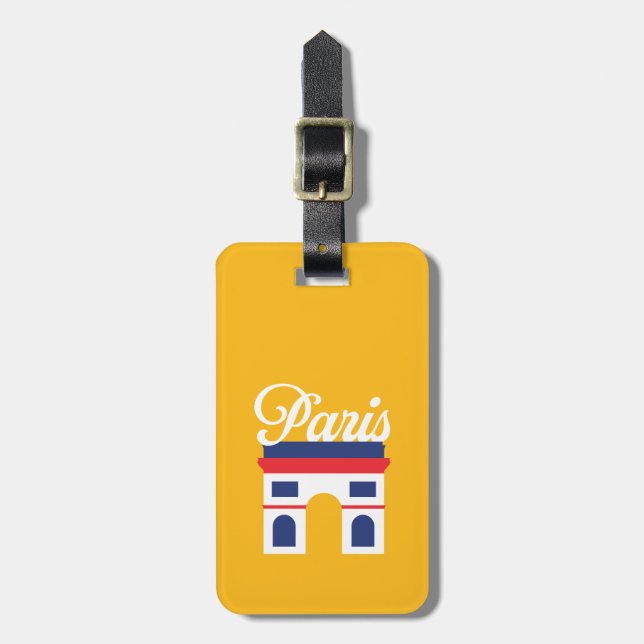 Paris Luggage Tag (Front Vertical)