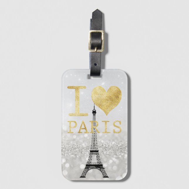 Paris Luggage Tag (Front Vertical)