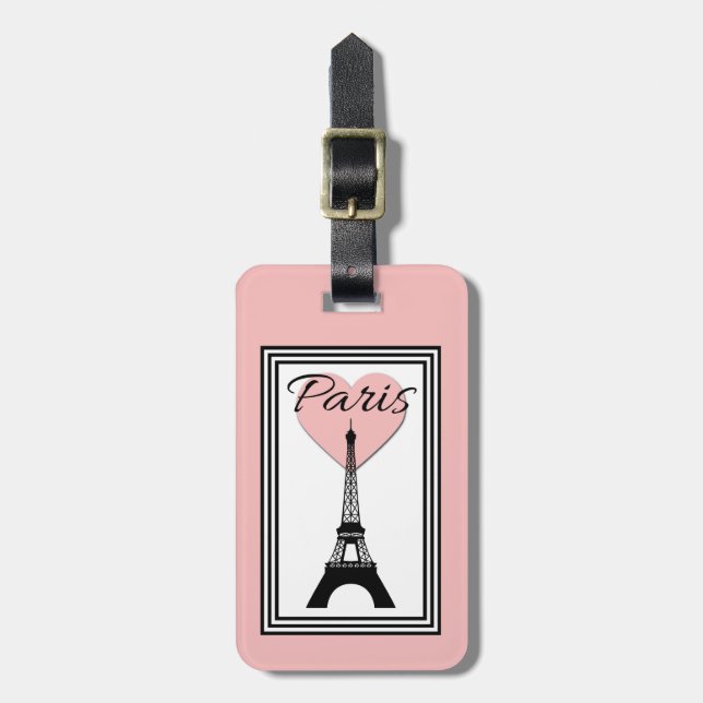 Paris Luggage Tag (Front Vertical)