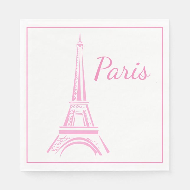 Paris Luncheon Paper Napkins (Front)