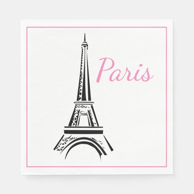Paris Luncheon Paper Napkins (Front)
