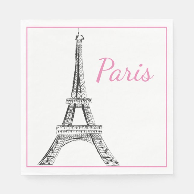 Paris Luncheon Paper Napkins (Front)