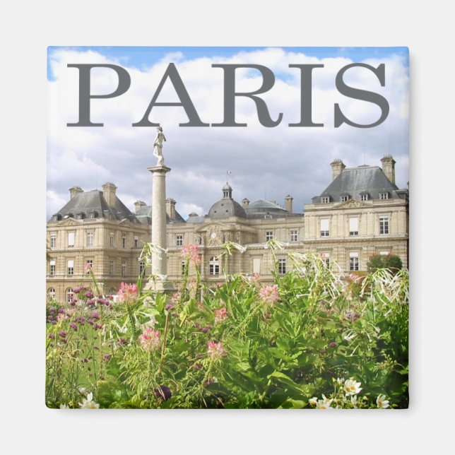 Paris Luxembourg Gardens Magnet (Front)