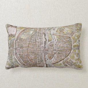 PARIS MAP, 1581 LUMBAR CUSHION