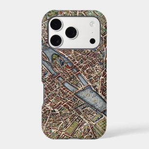 Paris map city old